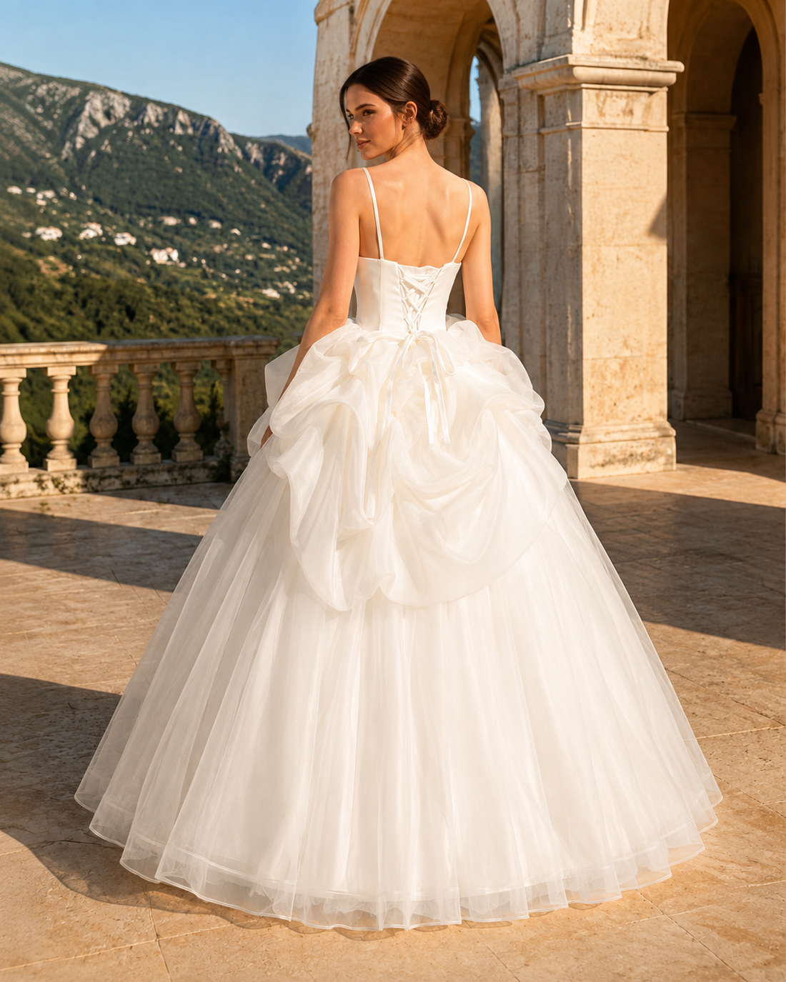 MANT Sweetheart Rosette Hip Ball Gown Wedding Dress
