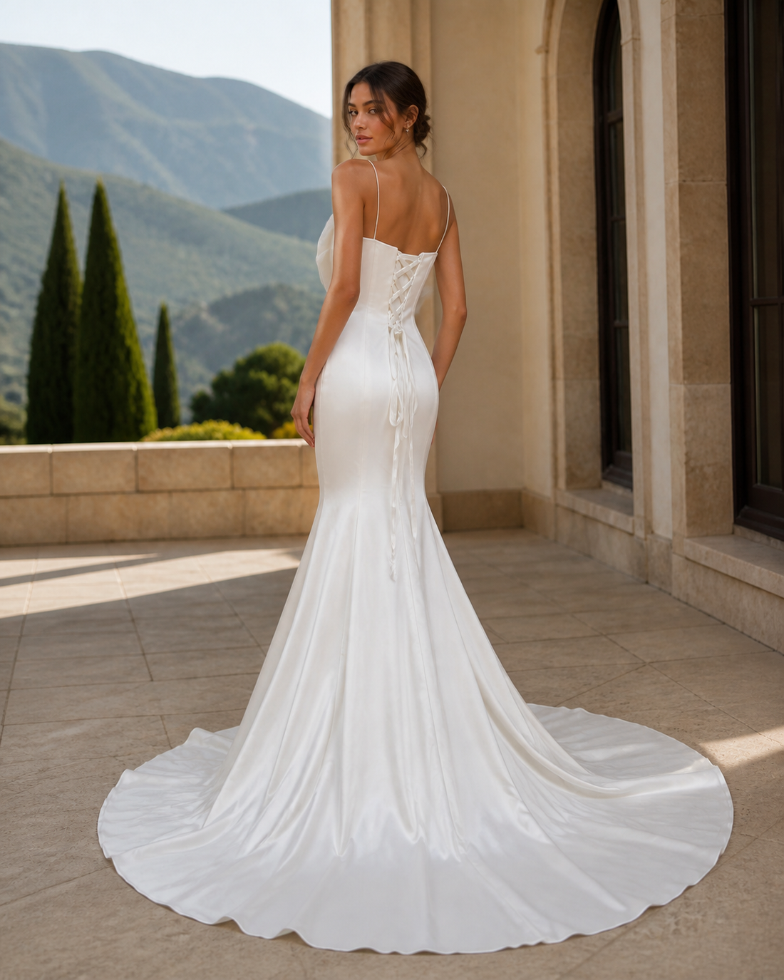 MANT Statement Bow-Bodice Mermaid Wedding Dress