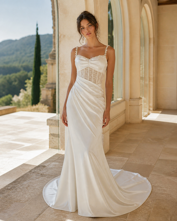 MANT Corset-Strap Mermaid Mermaid Wedding Dress