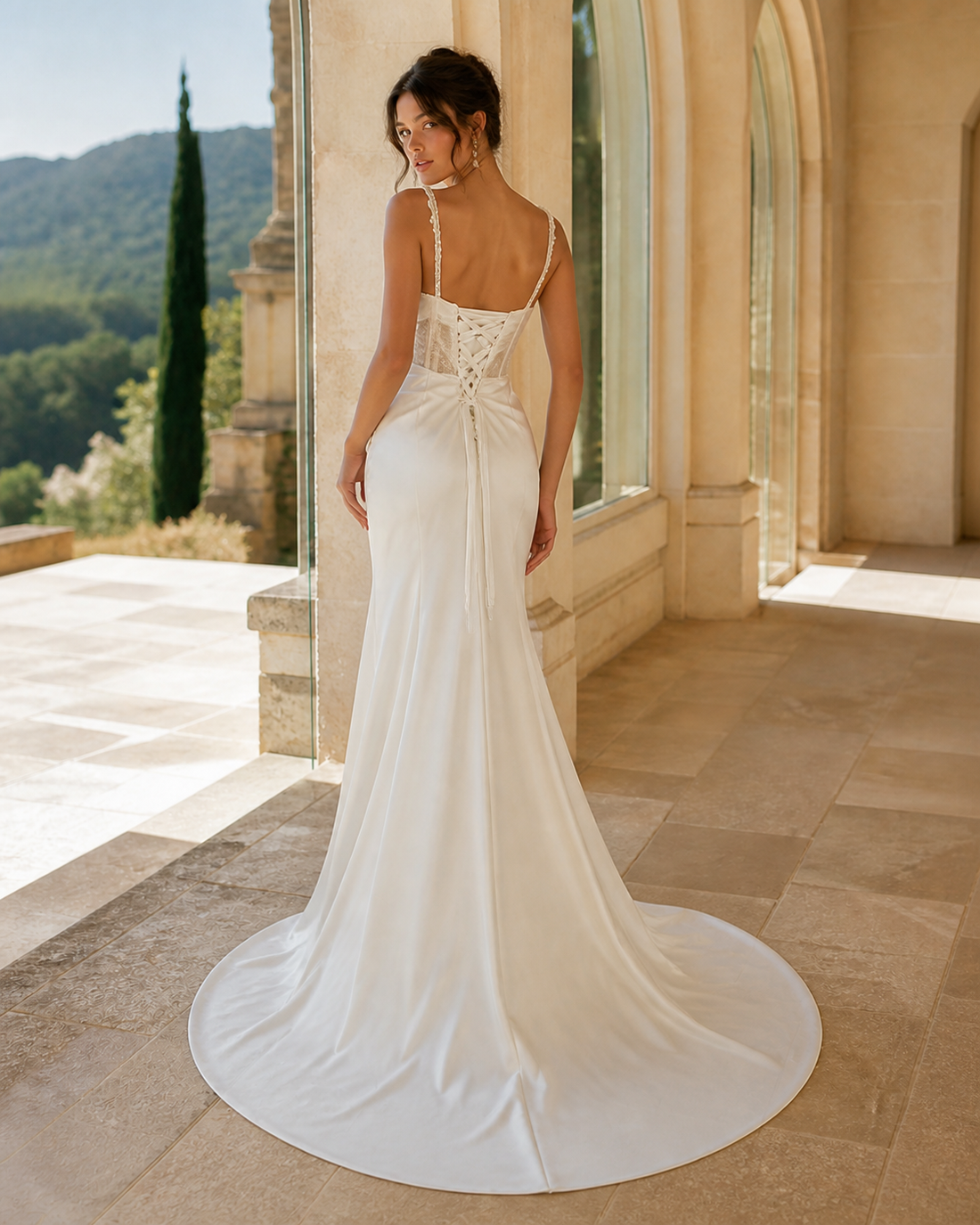 MANT Corset-Strap Mermaid Mermaid Wedding Dress