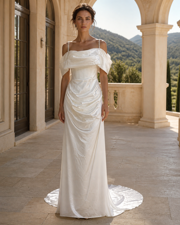 MANT Two-Piece Off-Shoulder Mermaid Wedding Dress