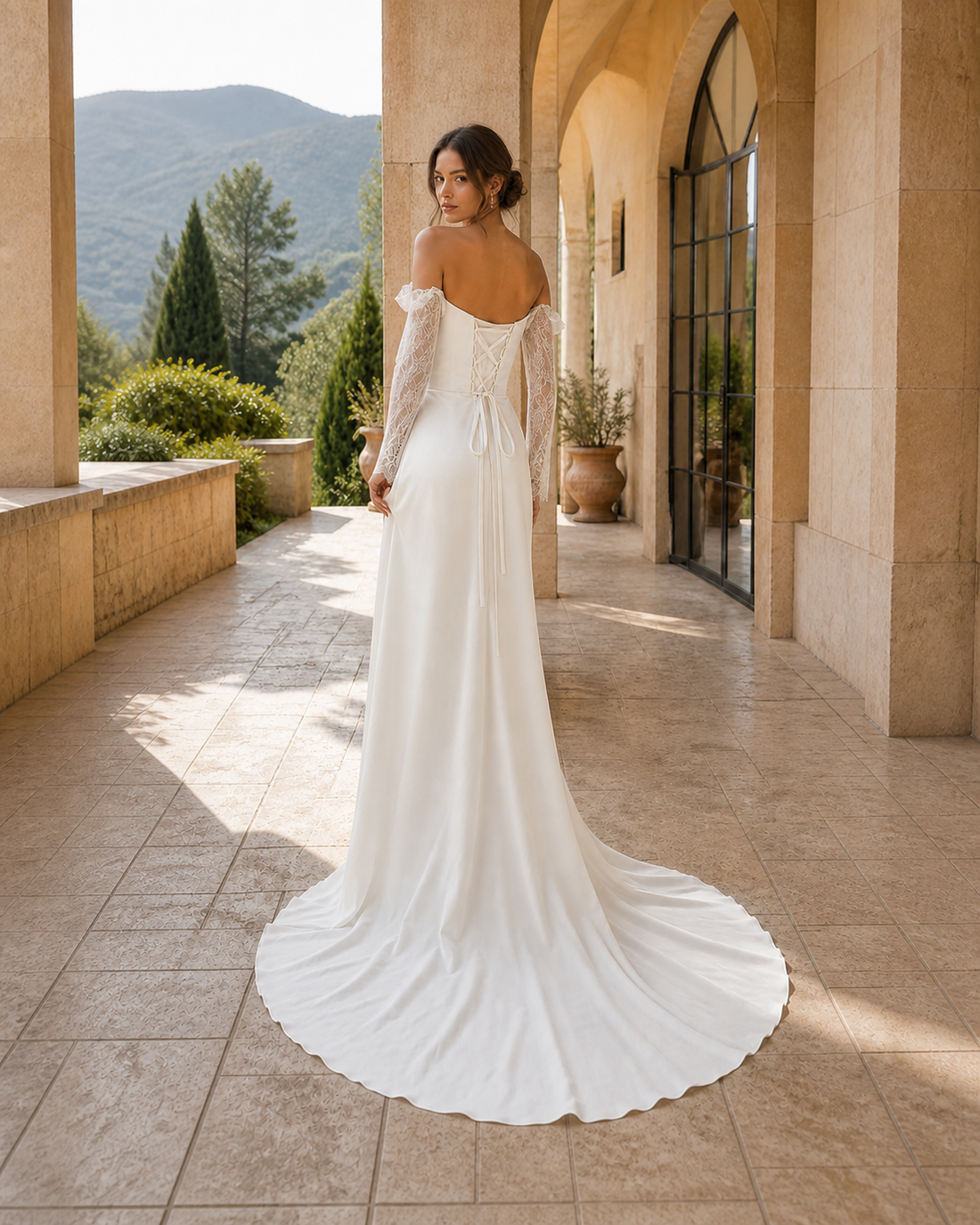 MANT Straight Off-Shoulder Mermaid Wedding Dress